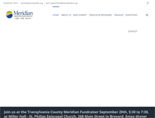 Tablet Screenshot of meridianbhs.org